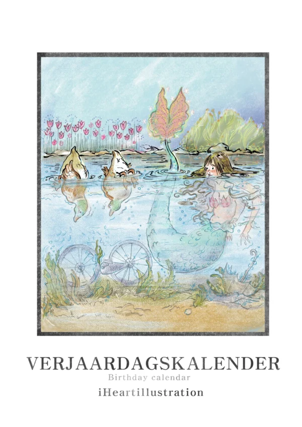 Verjaardagskalender - Zeemeermin