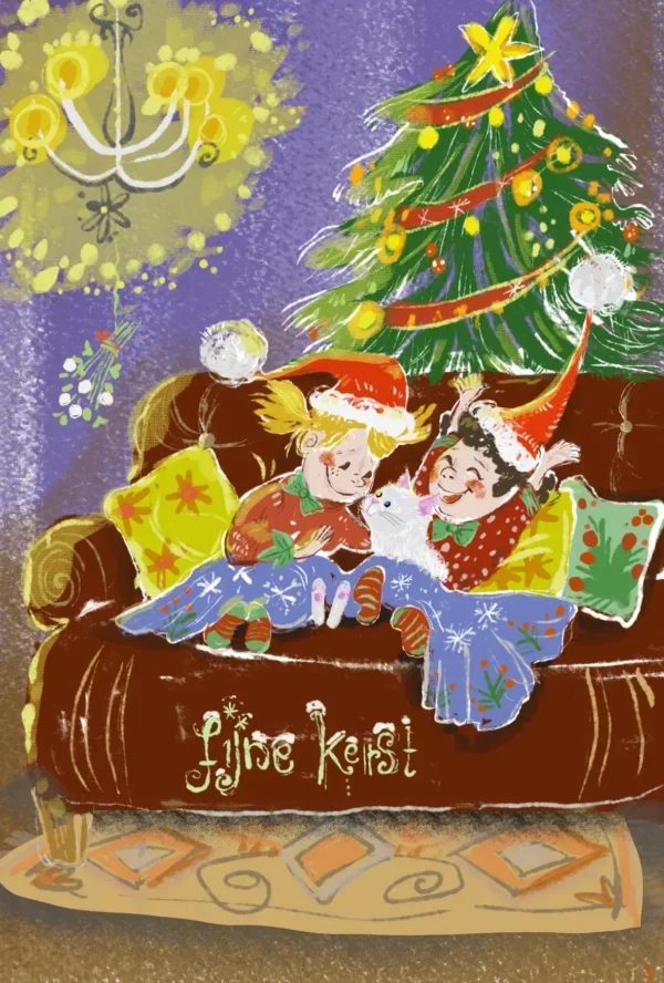 Wenskaart - Warme Kerstsfeer