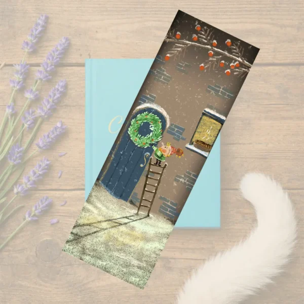 bkmk z (1) Boekenlegger – Kerstkrans