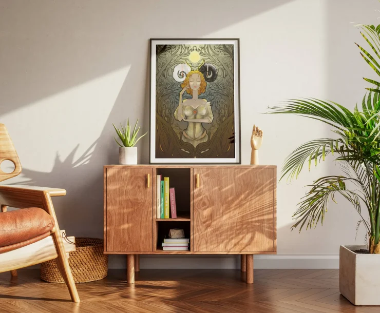 Dilemma – unieke art print en illustratie bij iHeartillustration op muur